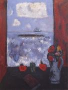 Marsden Hartley Summer,Sea,Window,Red Curtain oil painting picture wholesale